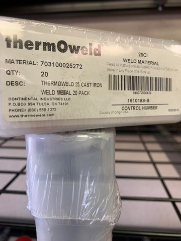 Thermoweld 25CI Weld Shot (Includes 20 shots per box)