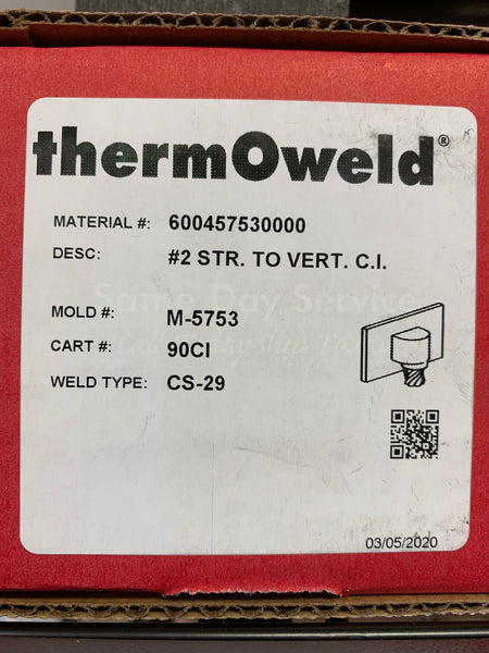 Thermoweld M-5753 Weld Mold (Vertical Mold) BODY ONLY